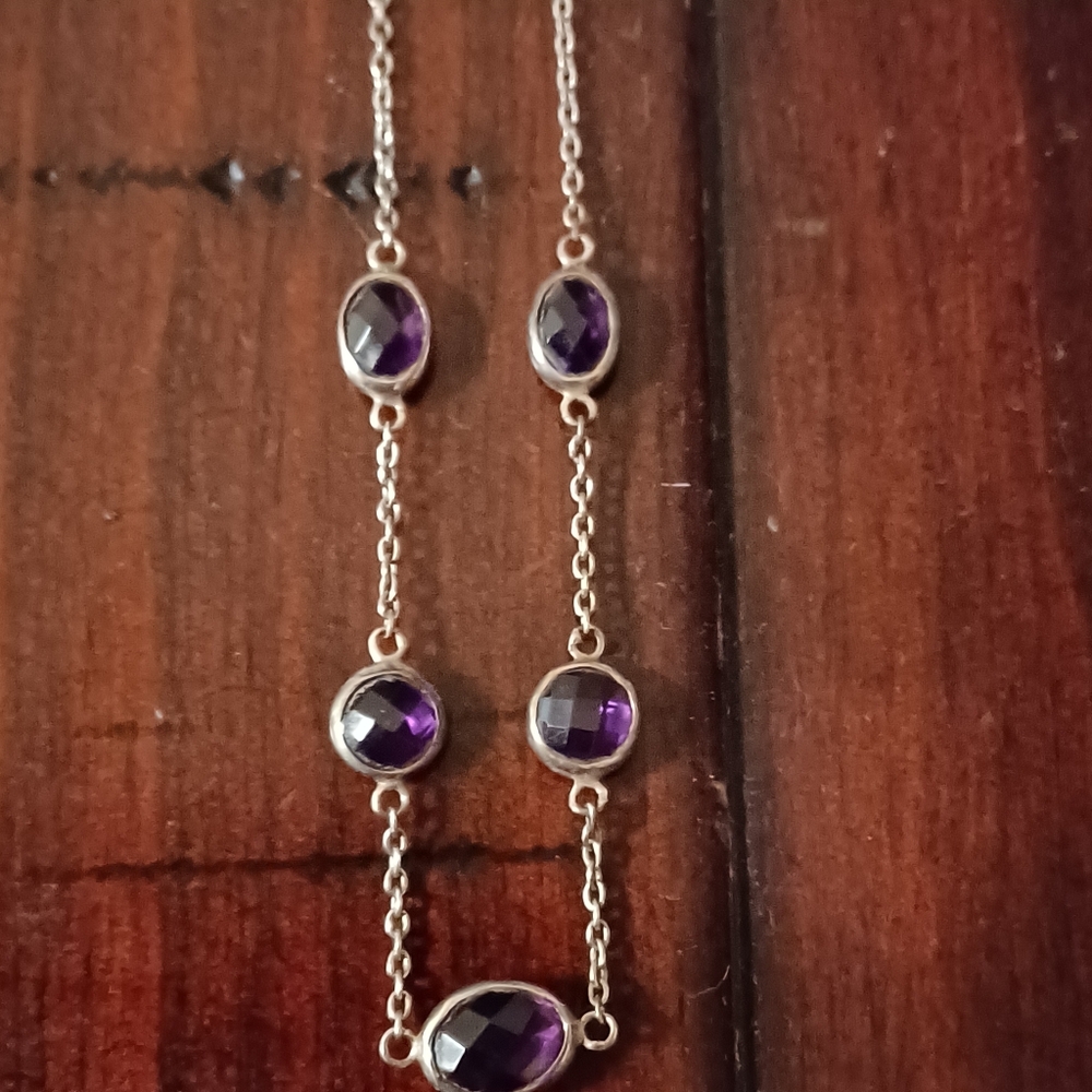 925 amethyst pendant